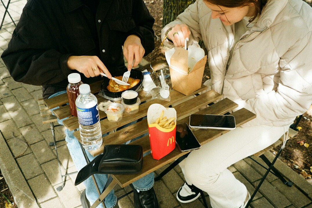 lunch break outdoors